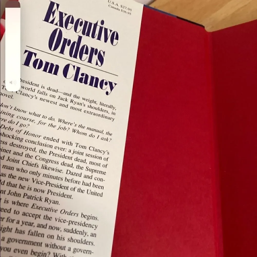 Executive Orders by Tom Clancy Book